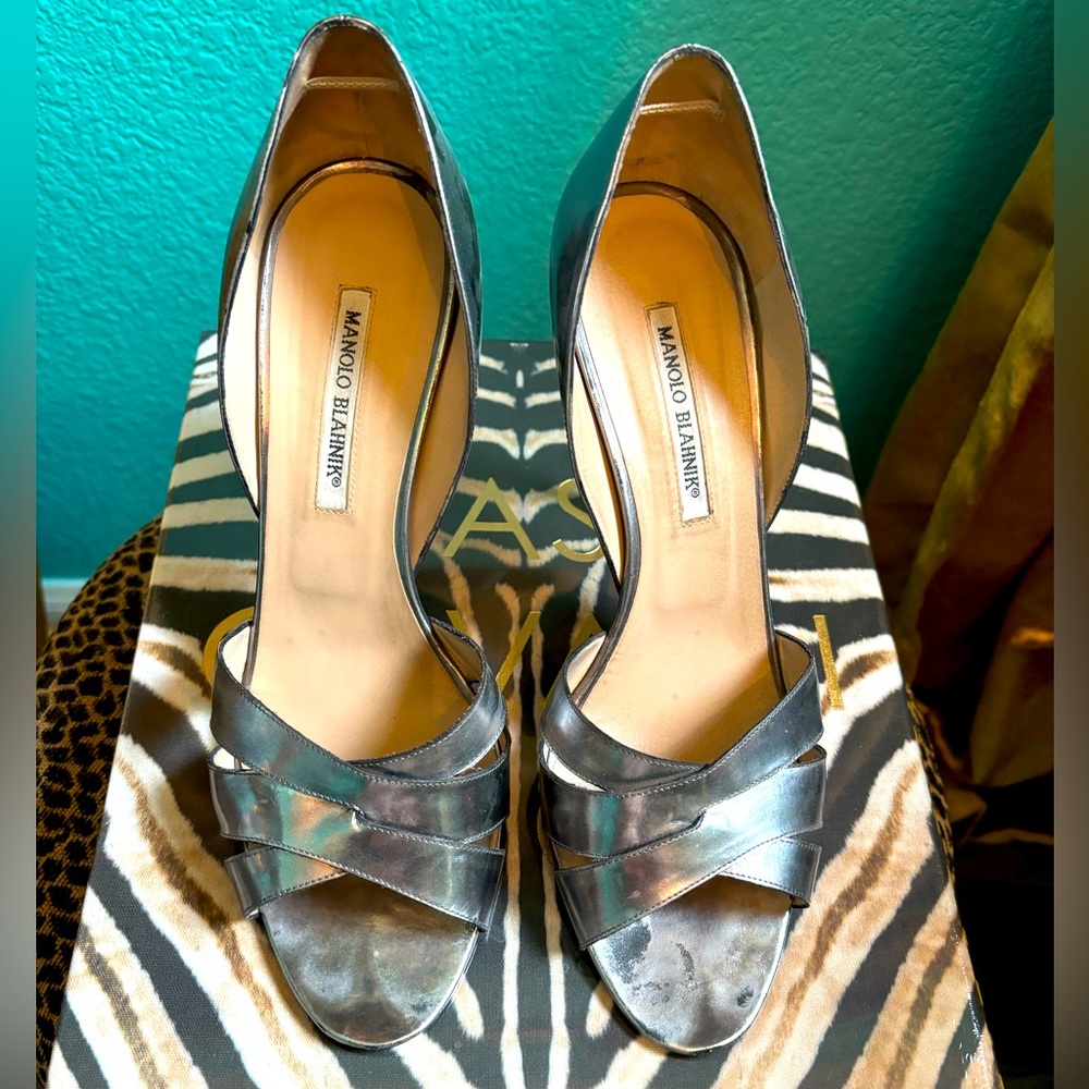 Manolo Blahnik heels. Pre owned. Size 41